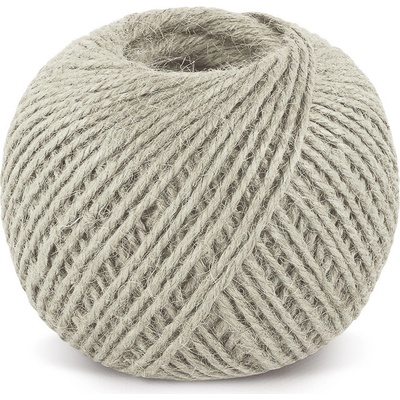 Bellatex Jutový motouz, špagát PŘÍRODNÍ, BĚLENÝ 2524/015, 200g, průměr 1,75mm, návin 130m