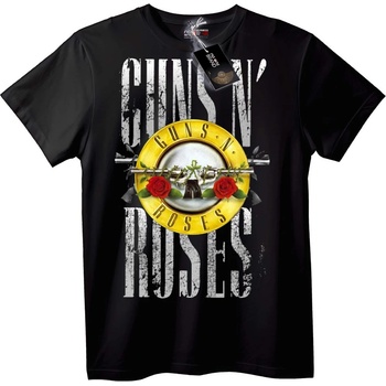 NOONEBRAND Тениска Guns N' Roses Лого на групата - 2XL, White