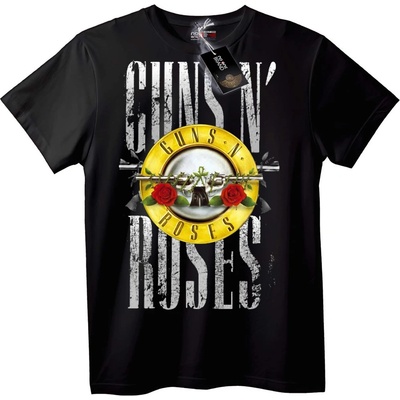 NOONEBRAND Тениска Guns N' Roses Лого на групата - 2XL, White