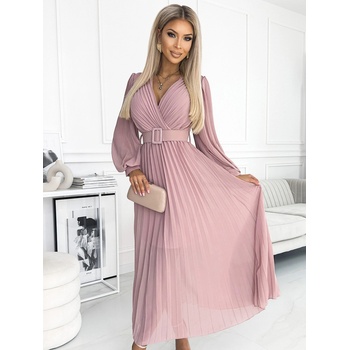 Numoco Рокля с презрамки и сладко деколте - пудрено розово Numoco KLARA numoco | Rozov | ЖЕНИ | ЕДИН РАЗМЕР