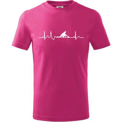 EKG curling tričko detské malinová