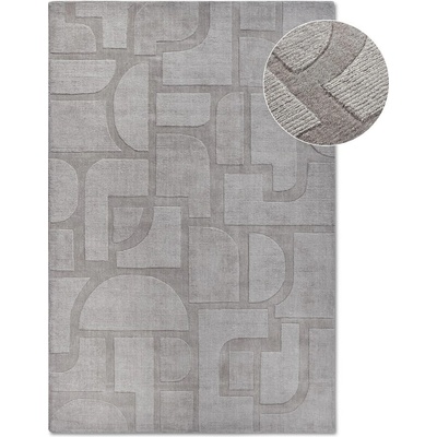 Villeroy & Boch Сив ръчно изработен вълнен килим 120x170 cm Alexis - Villeroy&Boch (106174-120x170)