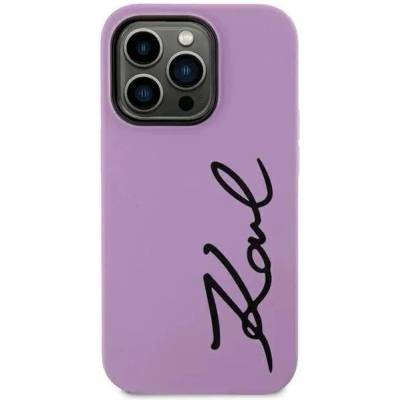 KARL LAGERFELD Кейс Karl Lagerfeld KLHCN61SKSVGU за iPhone 11 / Xr 6.1", лилав / лилав, твърд, Silicone Signature (KF001659-0)