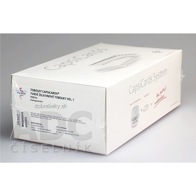 FAGRON CapsiCards žel. kapsule vel 1 transparentné 1100 ks kartón 22x 50 ks