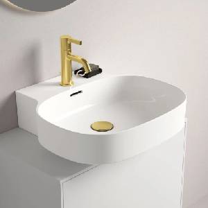 Ideal Standard Atelier Linda-X стенен умивалник с отвор за смесител и преливник 50 см, гланцово бял (T498101)