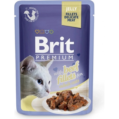 Brit Premium Cat Delicate Fillets in Jelly Beef 85 g