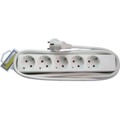 ETC 115-0511 eл. разклонител с вградена детска защита, 5 гнезда, 10.0м (115-051)