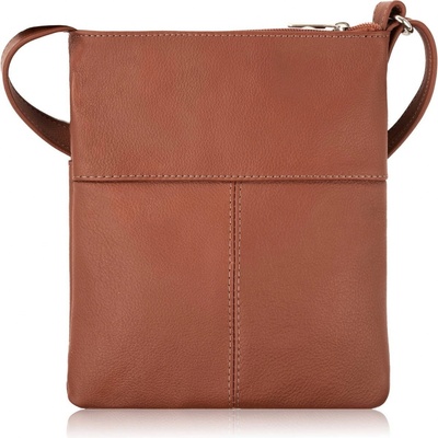 Abruzzo dámska kožená crossbody kabelka ABR-49-CG koňak ABR-49-CG