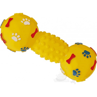Bubu Pets žlutá činka s pískadlem 14 cm