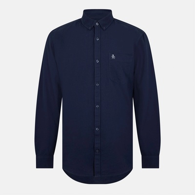 Original Penguin Риза с дълъг ръкав Original Penguin Long Sleeve Oxford Shirt - Yale