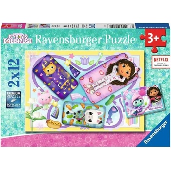 Image 1 of Ravensburger Puzzle Ravensburger Gabby's Dollhouse 2x12pc (10105709)
