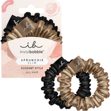 Ozdobné špirálové gumičky Invisibobble Sprunchie Slim True Gold - 2 ks