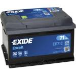 Exide Excell 71Ah 670A right+ (EB712)