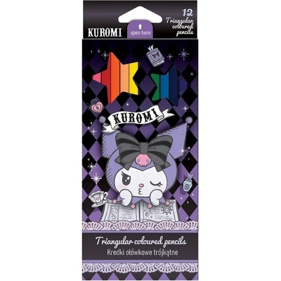 Kuromi pastelky TRIO 12ks