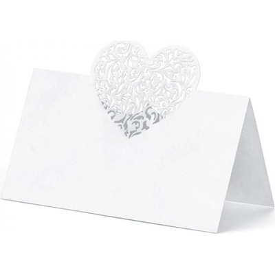 Paris Dekorace Svatební jmenovky se srdíčkem, 9 x 6,5cm – Sleviste.cz