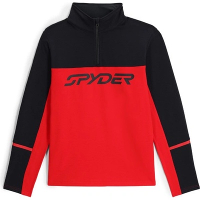 Spyder SPEED FLEECE 1/2 ZIP pánska lyžiarská mikina červená