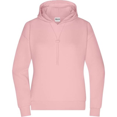 Daiber JN 8033 dámská lounge mikina s kapucí soft pink