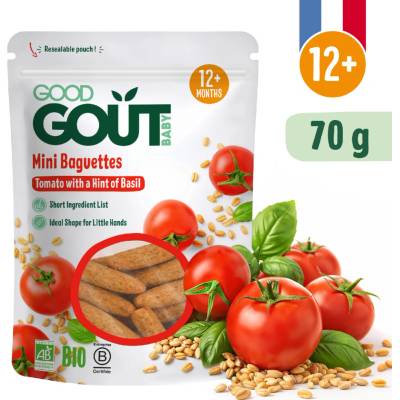 Good Gout BIO Mini bagetky s rajčátky 70 g