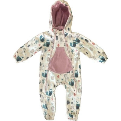 Monkey Mum® Softshellová kombinéza s membránou Denní zvířátka – Zboží Dáma