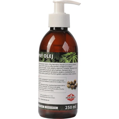 Zeus Konopný olej pro psy a kočky 250 ml