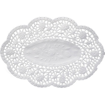 Wimex Dekoračná krajka PAP okrúhla biela 30cm 100 ks