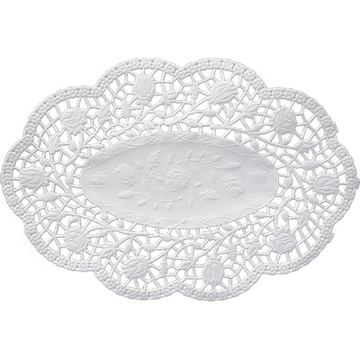 Wimex Dekoračná krajka PAP okrúhla biela 30cm 100 ks