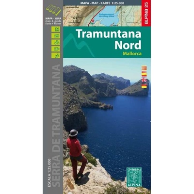 Editorial Alpina mapa Mallorca Tramuntana nord (Mallorca) 1:25 t.