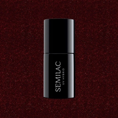 Semilac UV hybridní lak 393 Sparkling Black Cherry 7 ml
