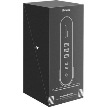 Baseus Working Station Three-Screen Multifunctional Type-C HUB Adapter CAHUB-DG0G