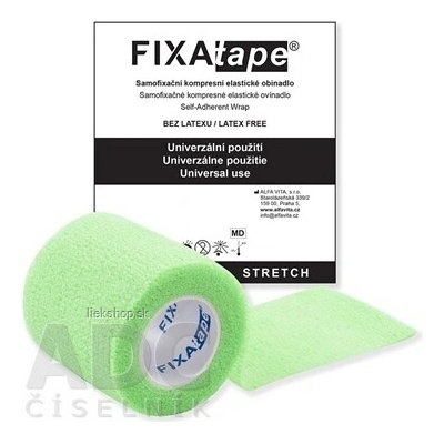 FIXAtape STRETCH samofix.obin.5 x 450 cm fluor.green