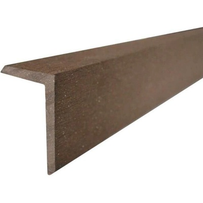 Ukončovací lišta WPC UNVOC COEX čokohnědá D002 40 x 60 x 2200 mm
