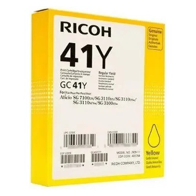 Ricoh Мастило гел RICOH GC41Y 2200 копия Yellow (RICOH-INK-GC41Y)