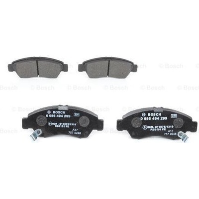 BOSCH Sada brzdových platničiek kotúčovej brzdy 0986494299