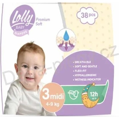 LOLLY BABY Premium soft 3 38 ks