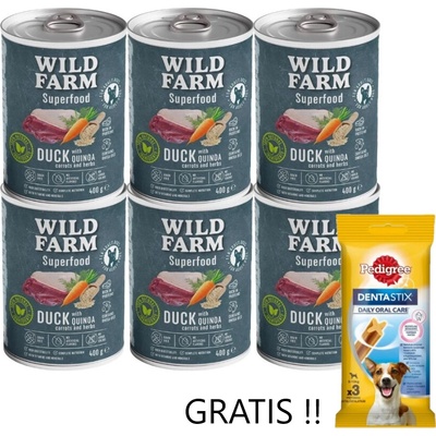 Wild Farm Superfood Duck 6 x 400 g