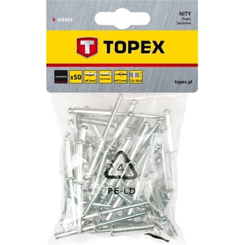 TOPEX Алуминиев нит 4, 0 mm x 12, 5 mm, 50 бр. 43E403 (43E403)