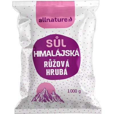 Allnature Himalájska Soľ ružová hrubá 1 kg