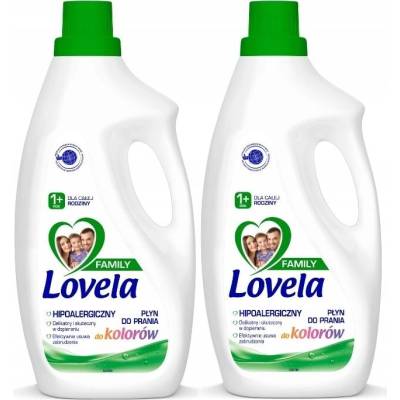 Lovela Family tekutý prací prostředek na barevné a bílé prádlo 2 x 1,85 l 56 PD