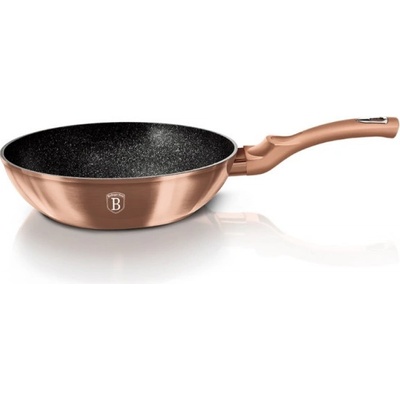 BerlingerHaus Wok s mramorovým povrchem Rosegold Metallic Line 28 cm