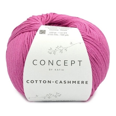COTTON-CASHMERE Katia Farby COTTON-CASHMERE: 86 fuchsiová - VÝPREDAJ