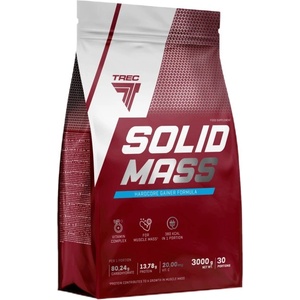 Trec Nutrition Solid Mass | Hardcore Gainer Formula [3000 грама] Ягода