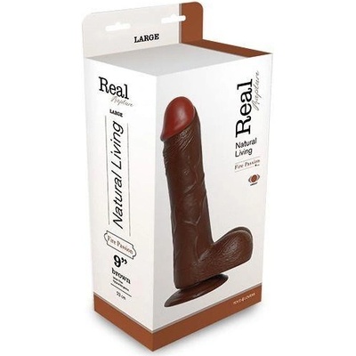 REAL RAPTURE Realistický BROWN 25,5 cm
