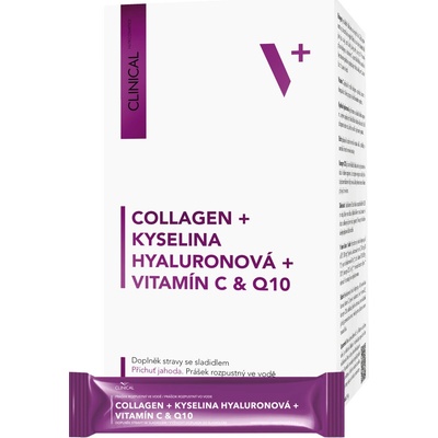Clinical Collagen + kyselina Hyaluronová + vitamín C + Q10 8,8 g x 30 sáčků