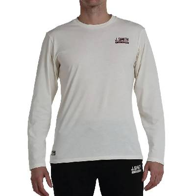 Тениска John smith Exime long sleeve T-shirt - White (Bone)