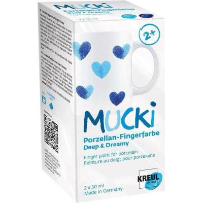 Kreul Sada prstové barvy na porcelán MUCKI Deep Dreamy 2 x 50 ml