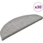 vidaXL Изтривалки за стълби, 30 бр. , 56x17x3 см, светлосиви, полукръгли (3365746)