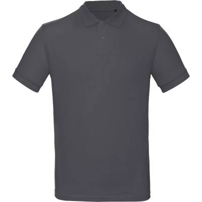 B&C Inspire Polo men pánske piqué polo tričko sivé dark