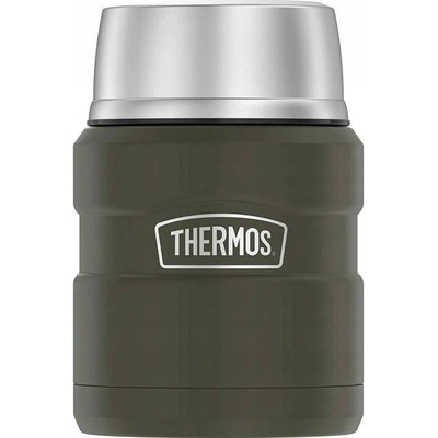 Thermos Termoska na jídlo lžící vojenská zelená 470 ml