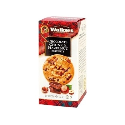 Walkers maslové sušienky s lieskovými orechmi a čokoládou 150 g