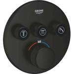 GROHE Grohtherm SmartControl - Скрит термостатен кран, за 3 уреда, черен мат 291212430 (291212430)